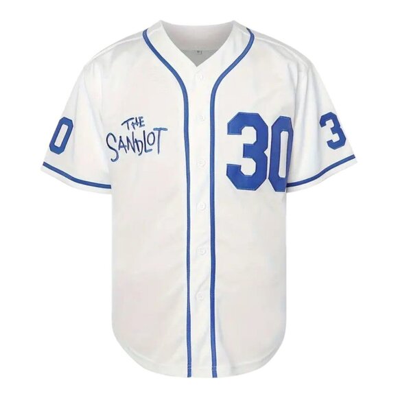 White and Blue Men's Jersey - Picture 2 of 9